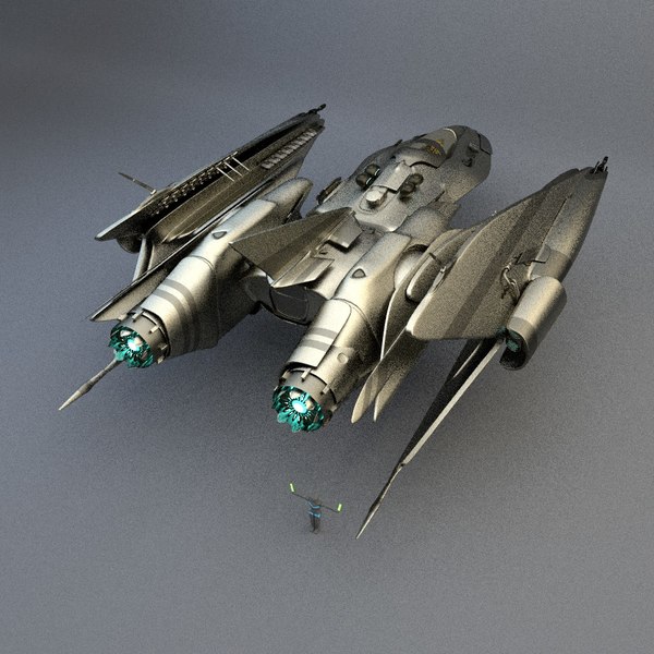 space spaceship 3d model - Spaceship FSX82001R... by sender pinarci